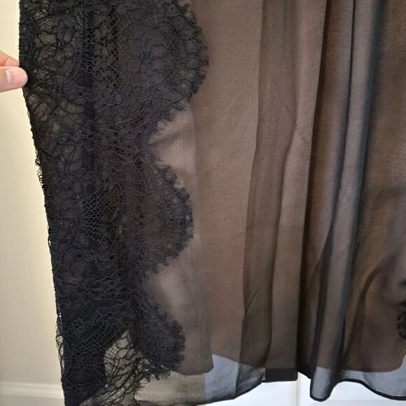 TED BAKER LONDON 'Hanya' Black and Pink Lace Maxi Dress - Picture 12 of 15